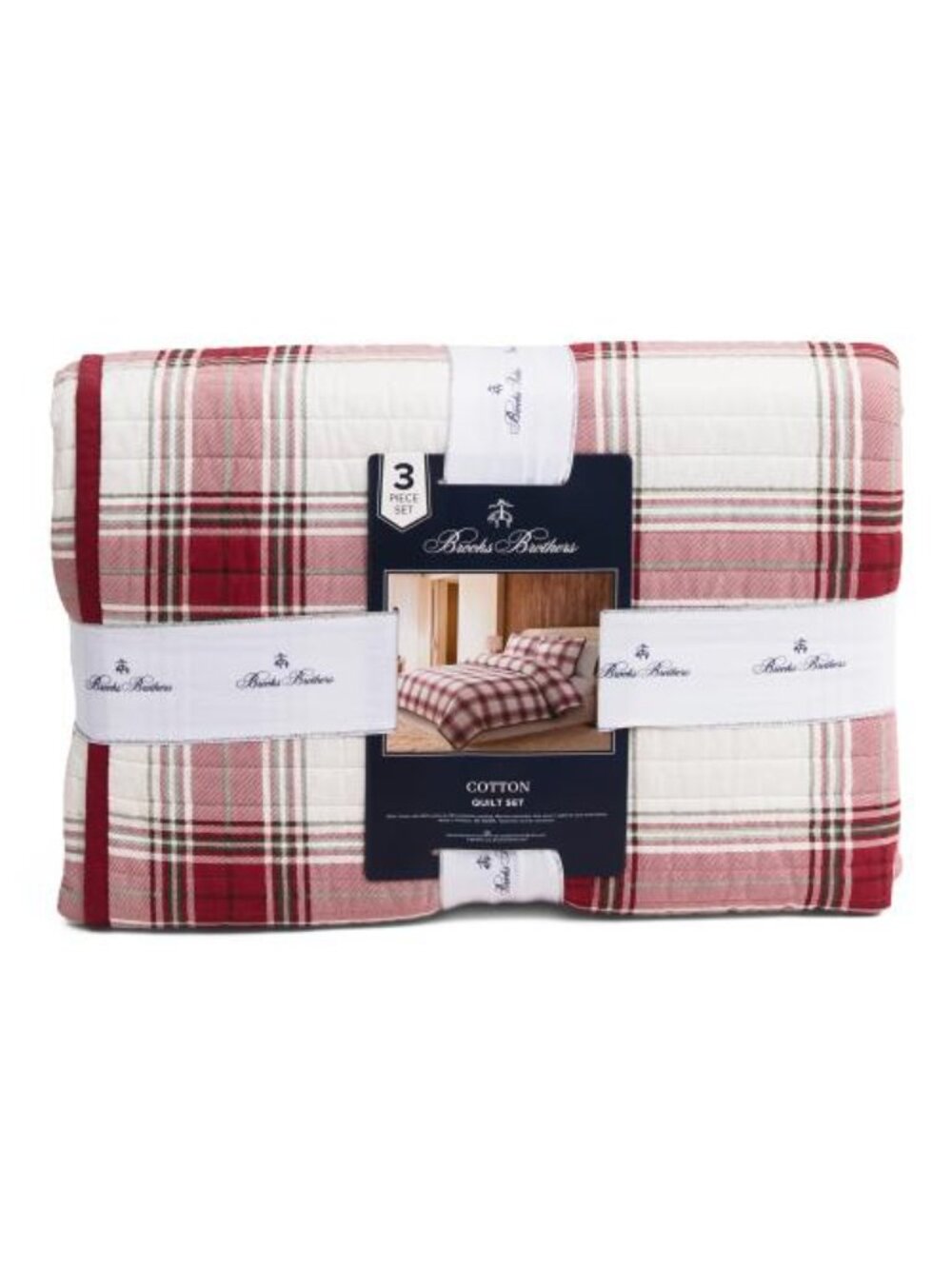 BROOKS BROTHERS Plaid Quilt Set